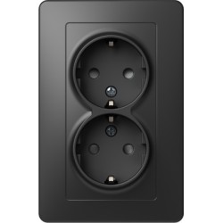 Ekonomik Priza SCHUKO 2P 16A ST IP20 Negru