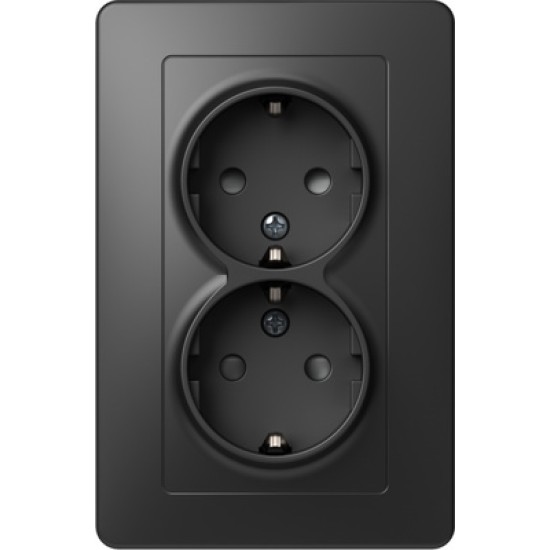 Ekonomik Priza SCHUKO 2P 16A ST IP20 Negru