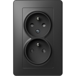 Ekonomik Priza S.Fra 2P 16A ST IP20 Negru