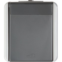 Fontana Priza SCHUKO 1P 16A PT IP44 Gri