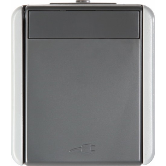 Fontana Priza SCHUKO 1P 16A PT IP44 Gri