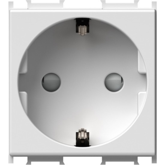 Modul Priza SCHUKO 1P 16A ST IP20 2M alb, set 10 buc