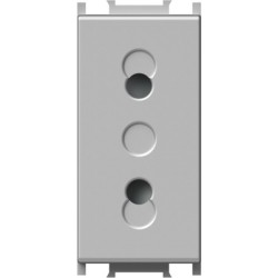 Modul Priza S. EURO 1M 10A ST IP20 Argintiu