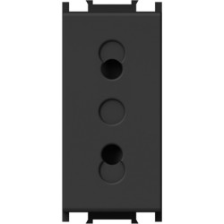 Modul Priza S. EURO 1M 10A ST IP20 Negru, Set 10 buc