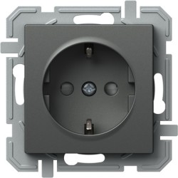Logiq Priza SCHUKO borne cu surub 1P 16A Antracit